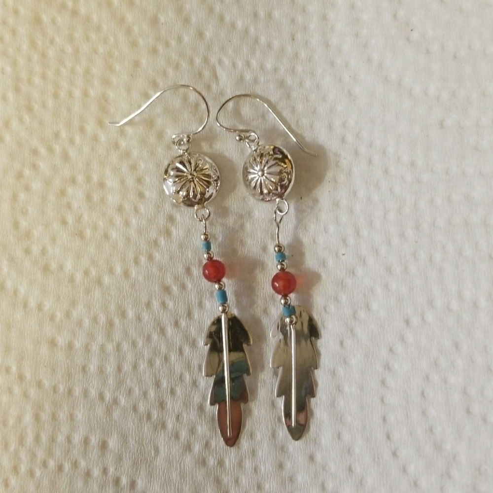 Silver earrings